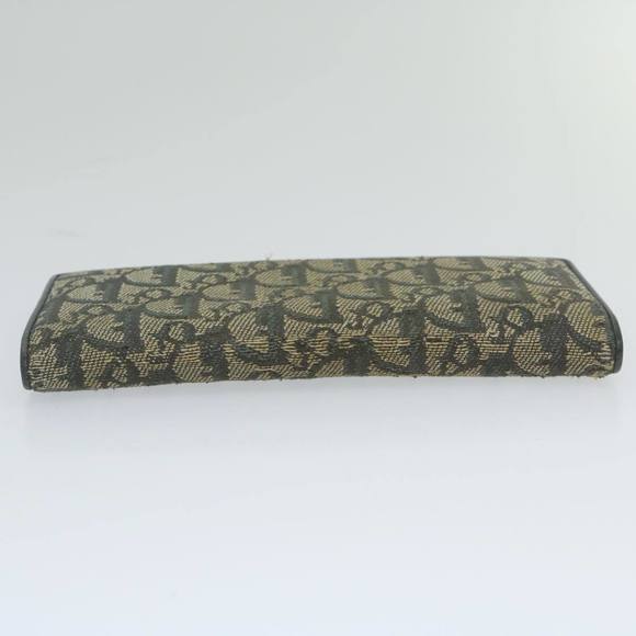 Christian Dior Trotter Canvas Long Wallet Navy Auth ac2496 - Picture 6 of 16